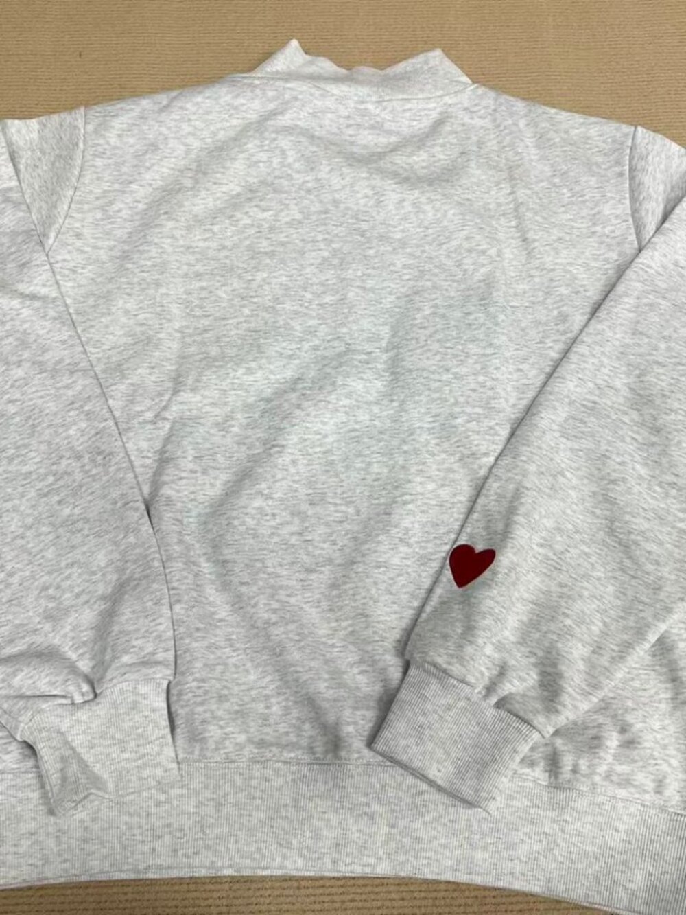 PARKE Grey Mock Neck Sweatshirt - Picture 4 of 6